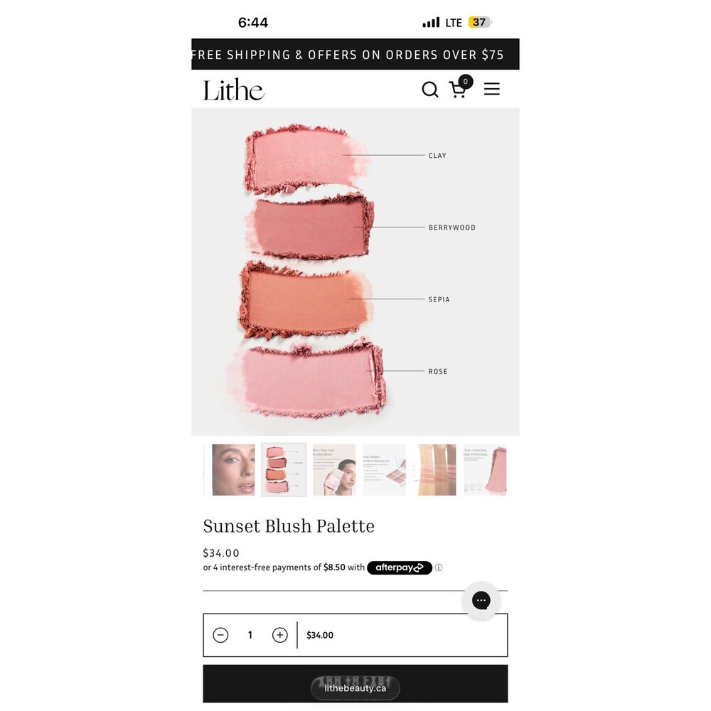 Lithe Blush Pallete - Picture 4 of 6